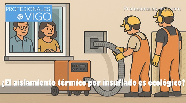 El aislamiento térmico por insuflado es ecológico